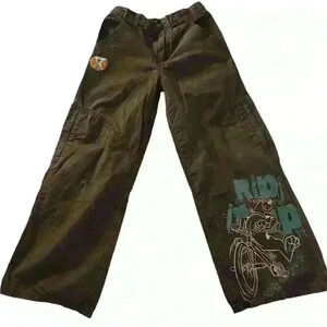 Vintage Scooby-Doo Youth Boys Brown Straight Leg Graphic Pants